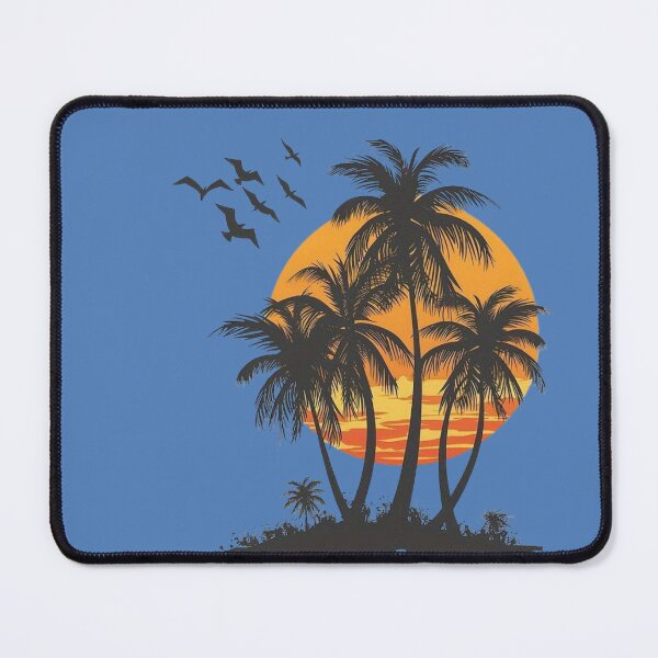 Item preview, Vintage Tropical Sunset Paradise – Retro Palm Tree Beach Silhouette T-Shirts designed and sold by HomeFarShop.