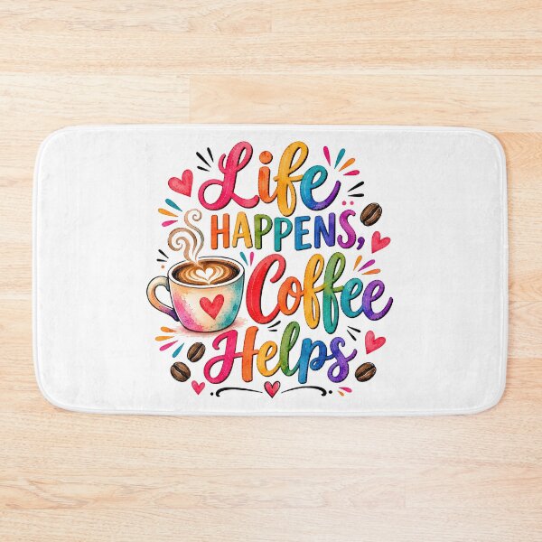 Item preview, Life Happens, Coffee Helps designed and sold by nimmitrends.