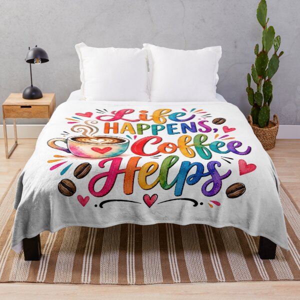Item preview, Life Happens, Coffee Helps designed and sold by nimmitrends.