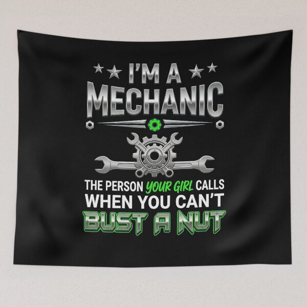 Item preview, I_m a Mechanic, Girl Calls Joke  designed and sold by CoupleDrawing-J.