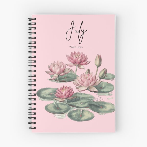 Item preview, July Birth Flower Water Lily Serene Floral Graphic designed and sold by Cozy Moss Studio.