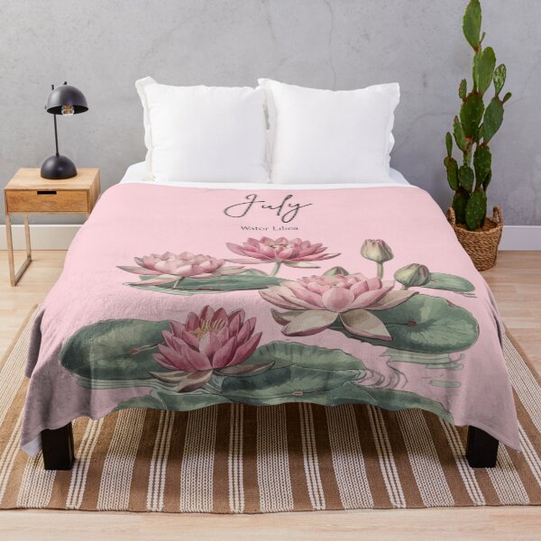 Item preview, July Birth Flower Water Lily Serene Floral Graphic designed and sold by Cozy Moss Studio.