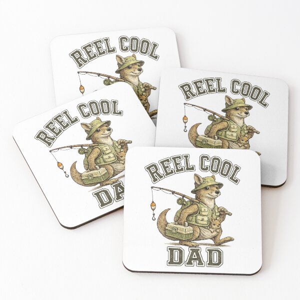 Item preview, Funny kangaroo Fisherman Dad Vintage designed and sold by QuiteOrbit.