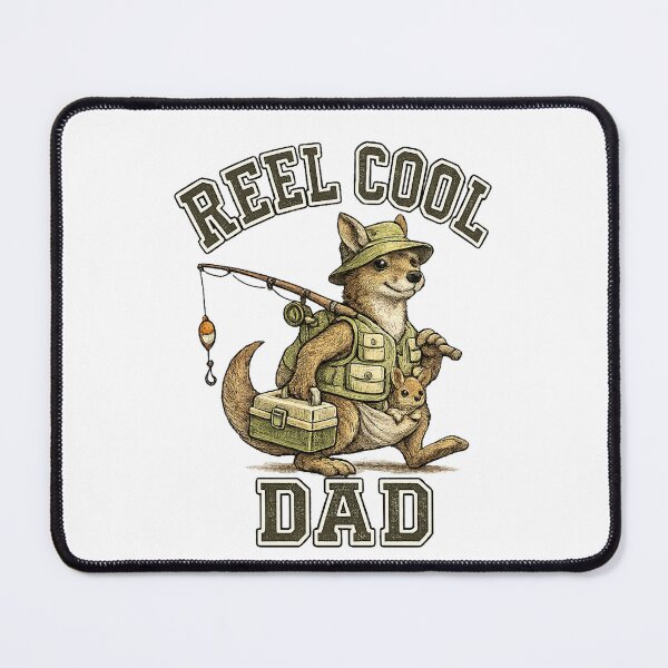 Item preview, Funny kangaroo Fisherman Dad Vintage designed and sold by QuiteOrbit.