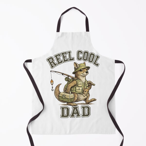 Item preview, Funny kangaroo Fisherman Dad Vintage designed and sold by QuiteOrbit.
