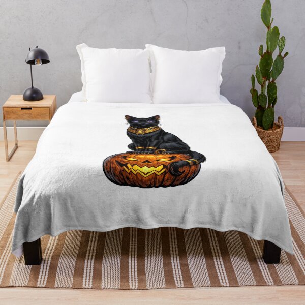 Item preview, Black Cat Decked Out For Halloween designed and sold by susiecc.
