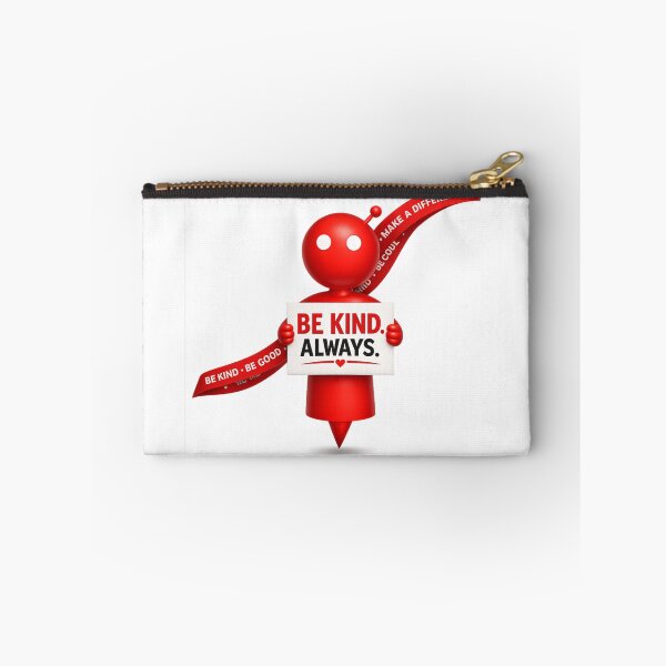 Item preview, Be Kind Always Red Robot T-Shirt | Cute 3D Inspirational PNG Design designed and sold by Saeed  Ahmad.