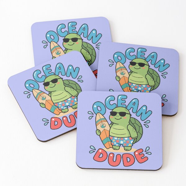 Item preview, Ocean Dude – Cute Surf Turtle Design designed and sold by Sea Gem.