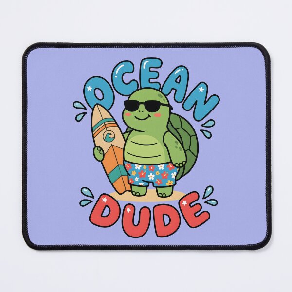 Item preview, Ocean Dude – Cute Surf Turtle Design designed and sold by Sea Gem.