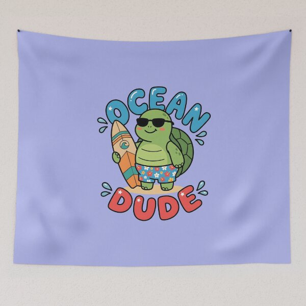 Item preview, Ocean Dude – Cute Surf Turtle Design designed and sold by Sea Gem.