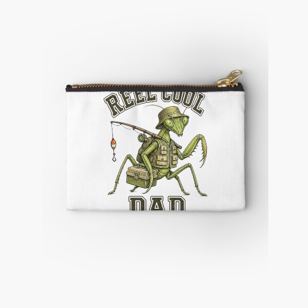 Item preview, Retro Fishing Dad praying mantis Graphic designed and sold by QuiteOrbit.