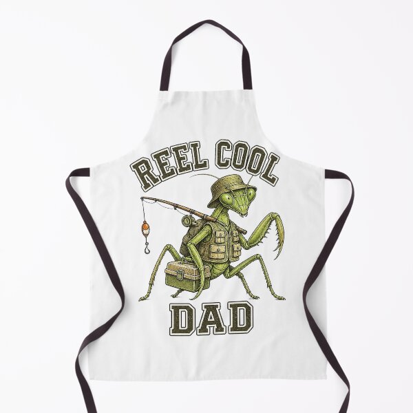 Item preview, Retro Fishing Dad praying mantis Graphic designed and sold by QuiteOrbit.