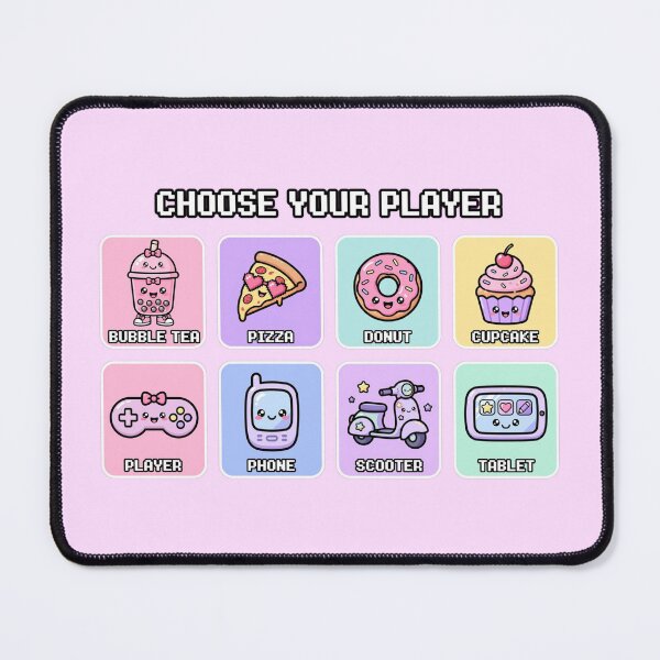 Item preview, Choose Your Player Back To School Funny Gamer Food Character designed and sold by ICANTWithoutCOFFEE.