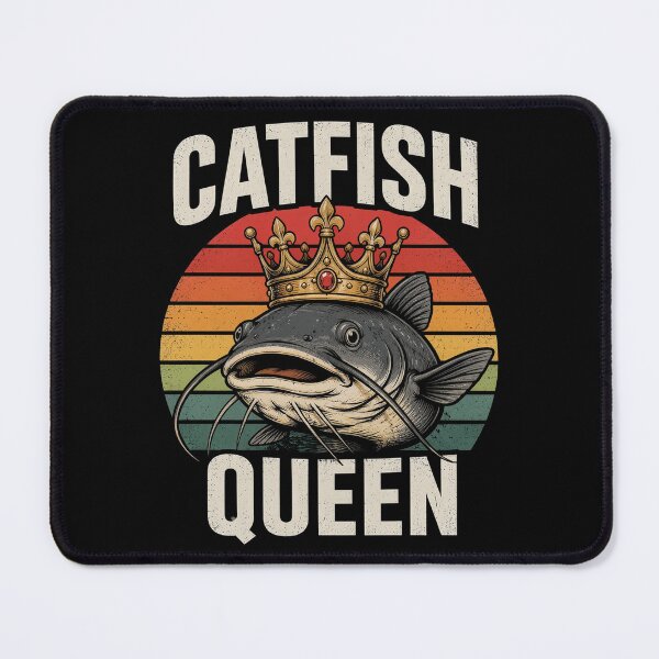 Item preview, Catfish Queen Fishing for Anglers and Fish Fans designed and sold by OlakunleOloroz.