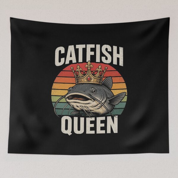Item preview, Catfish Queen Fishing for Anglers and Fish Fans designed and sold by OlakunleOloroz.