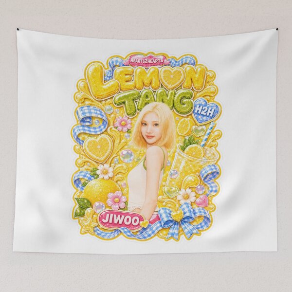 Item preview, Jiwoo Hearts2Hearts Lemon Tang Sunset Chrome Graphic | Merch Collection designed and sold by Valereekmerch.