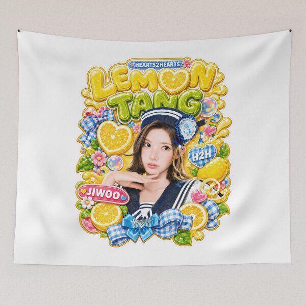 Item preview, Jiwoo Hearts2Hearts Lemon Tang Cyber Tropical Art | Merch Collection designed and sold by Valereekmerch.