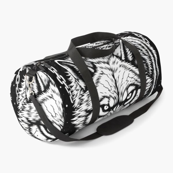 Item preview, Snarling Skull Wolf – Black and White Dark Fantasy Horror designed and sold by Neer arts.