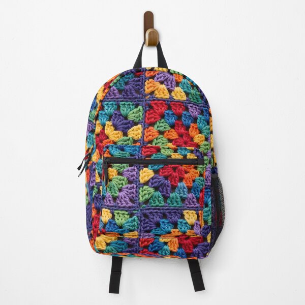 Item preview, Rainbow Granny Square Crochet Colorful Blanket Pattern designed and sold by LuisWorks.