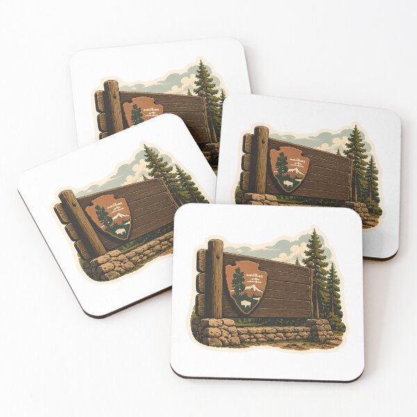 Item preview, National Park Sign Watercolor designed and sold by ChemicalXShop.