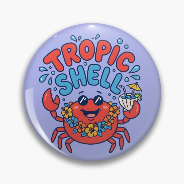 Item preview, Tropic Shell – Cute Tropical Crab Design designed and sold by Sea Gem.