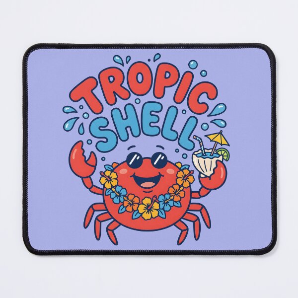 Item preview, Tropic Shell – Cute Tropical Crab Design designed and sold by Sea Gem.