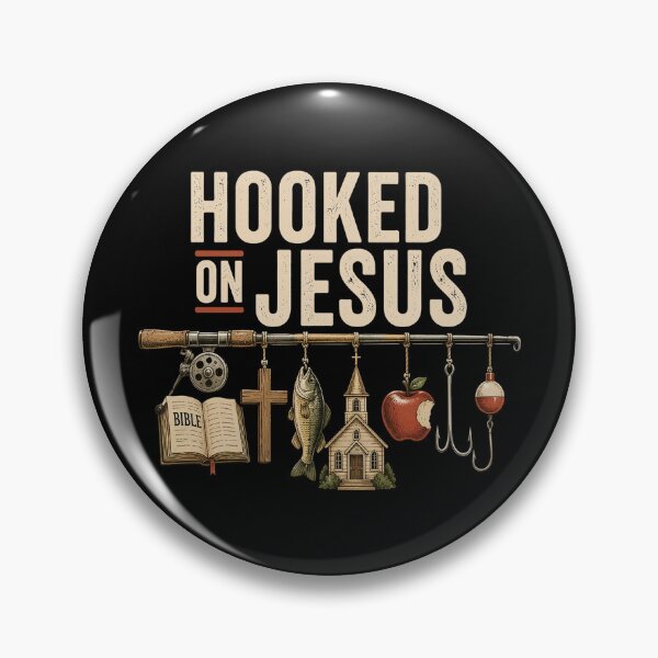 Item preview, Christian Faith Fishing Hooked On Jesus designed and sold by OlakunleOloroz.
