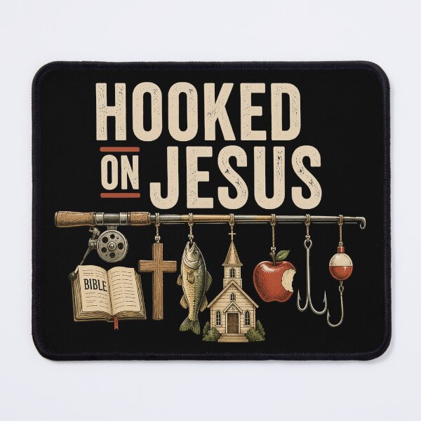 Item preview, Christian Faith Fishing Hooked On Jesus designed and sold by OlakunleOloroz.