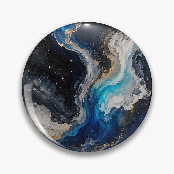 Item preview, Deep Sapphire & Gold Cosmic Marble designed and sold by Jaideep Walia.