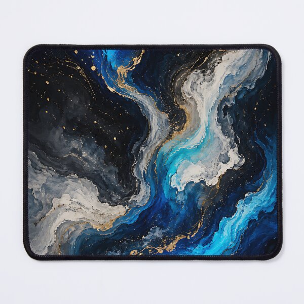 Item preview, Deep Sapphire & Gold Cosmic Marble designed and sold by Jaideep Walia.