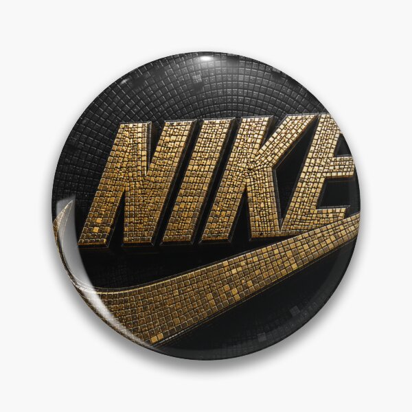 Item preview, Nike Micro Mosaic 3D Black & Gold – Premium Geometric Design designed and sold by JcAbstractArt.