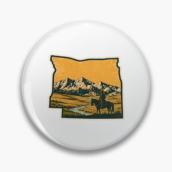 Item preview, Wyoming State Map Watercolor designed and sold by ChemicalXShop.