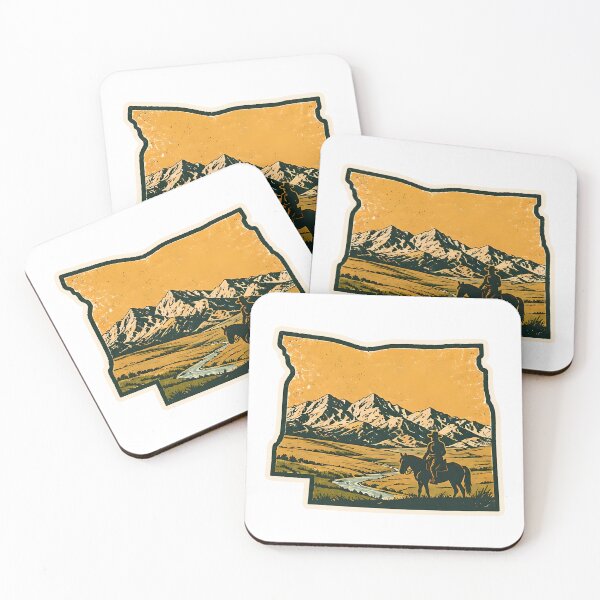 Item preview, Wyoming State Map Watercolor designed and sold by ChemicalXShop.