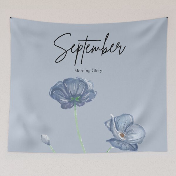 Item preview, September Birth Flower Morning Glory Botanical Illustration designed and sold by Cozy Moss Studio.