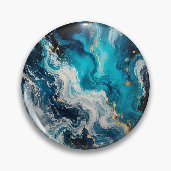 Item preview, Celestial Ocean Gold Abstract Marble designed and sold by Jaideep Walia.