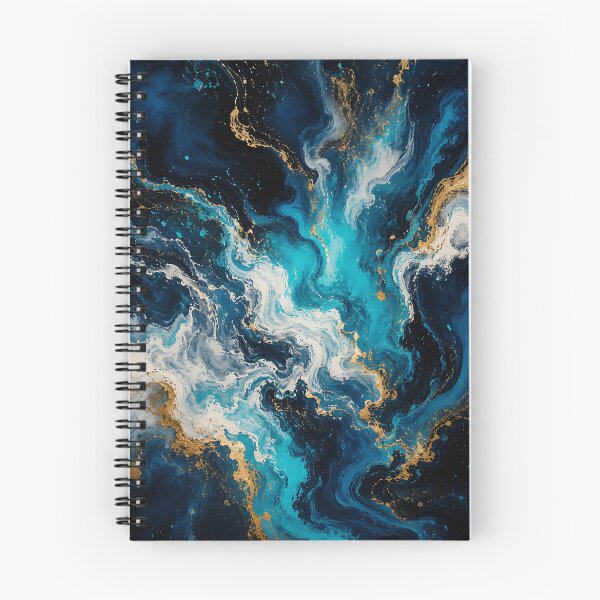 Item preview, Celestial Ocean Gold Abstract Marble designed and sold by Jaideep Walia.