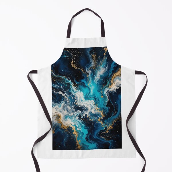 Item preview, Celestial Ocean Gold Abstract Marble designed and sold by Jaideep Walia.