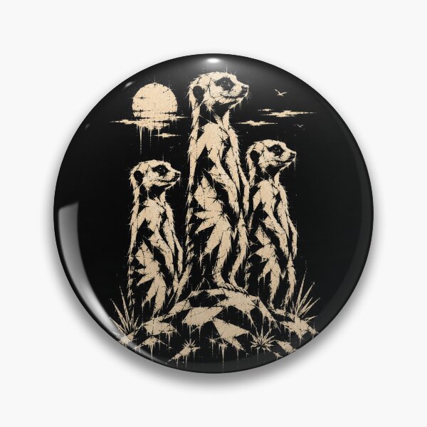 Item preview, Geometric Meerkat Family - Vintage Wildlife Shirt designed and sold by JonelCrafts.