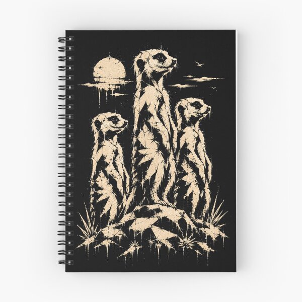 Item preview, Geometric Meerkat Family - Vintage Wildlife Shirt designed and sold by JonelCrafts.