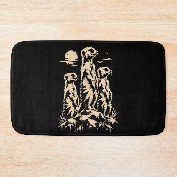 Item preview, Geometric Meerkat Family - Vintage Wildlife Shirt designed and sold by JonelCrafts.