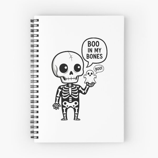 Item preview, Cute Skeleton Boo In My Bones Halloween designed and sold by Amir Faysal.