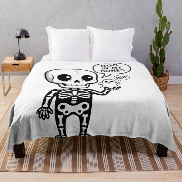 Item preview, Cute Skeleton Boo In My Bones Halloween designed and sold by Amir Faysal.
