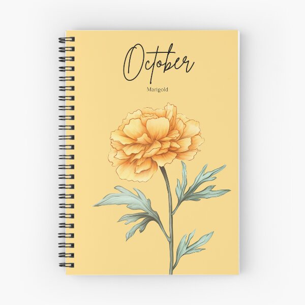 Item preview, October Birth Flower Marigold Autumn Aesthetic Floral designed and sold by Cozy Moss Studio.