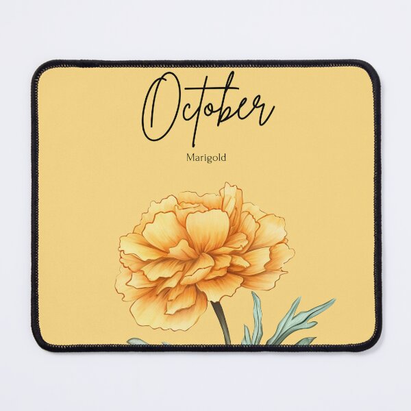 Item preview, October Birth Flower Marigold Autumn Aesthetic Floral designed and sold by Cozy Moss Studio.