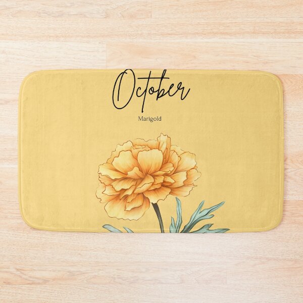 Item preview, October Birth Flower Marigold Autumn Aesthetic Floral designed and sold by Cozy Moss Studio.