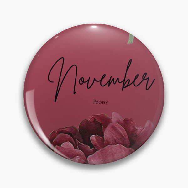 Item preview, November Birth Flower Peony Lush Elegant Floral Graphic designed and sold by Cozy Moss Studio.