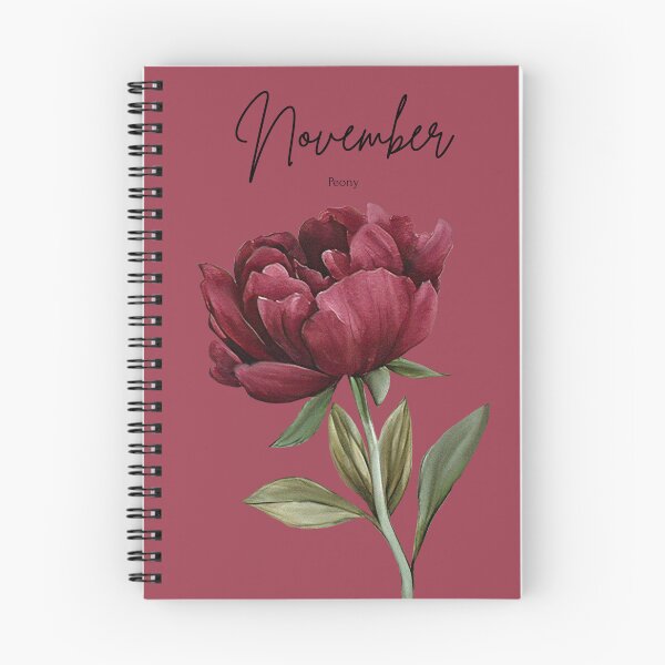 Item preview, November Birth Flower Peony Lush Elegant Floral Graphic designed and sold by Cozy Moss Studio.