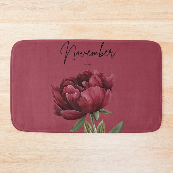 Item preview, November Birth Flower Peony Lush Elegant Floral Graphic designed and sold by Cozy Moss Studio.