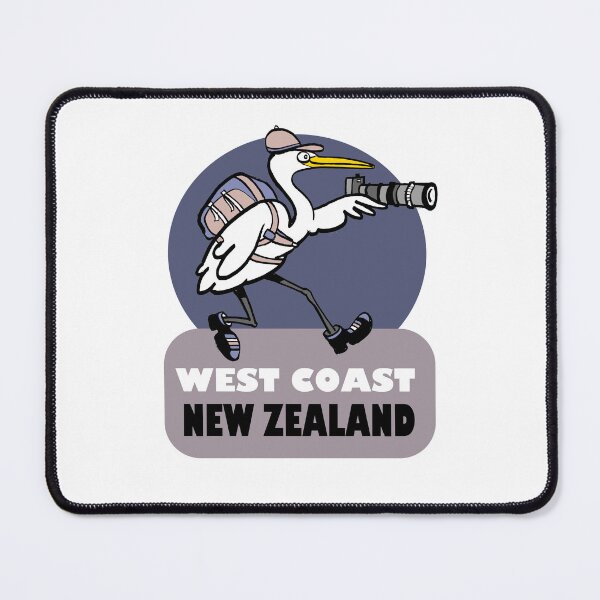 Item preview, West Coast New Zealand Kotuku Photographer Bird designed and sold by Al Benge - NZ & Australian Art.