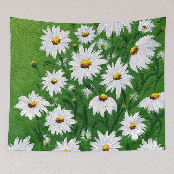 Item preview, White Daisy Botanical Wildflower Floral Illustration designed and sold by TheSlowShore.